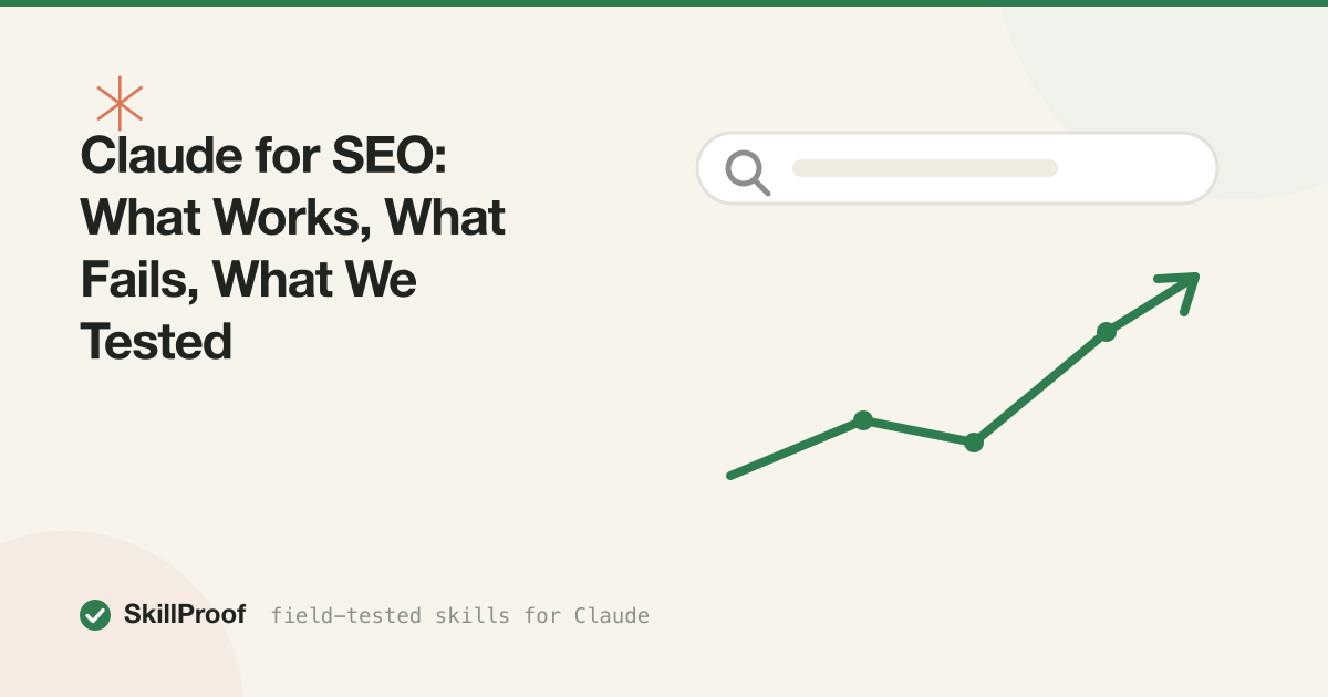 Cream illustration of a search bar with a green checkmark beside it