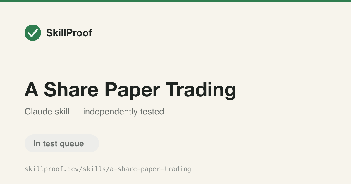 A Share Paper Trading — Runs A-share simulated trading and backtests with multi-account order management.