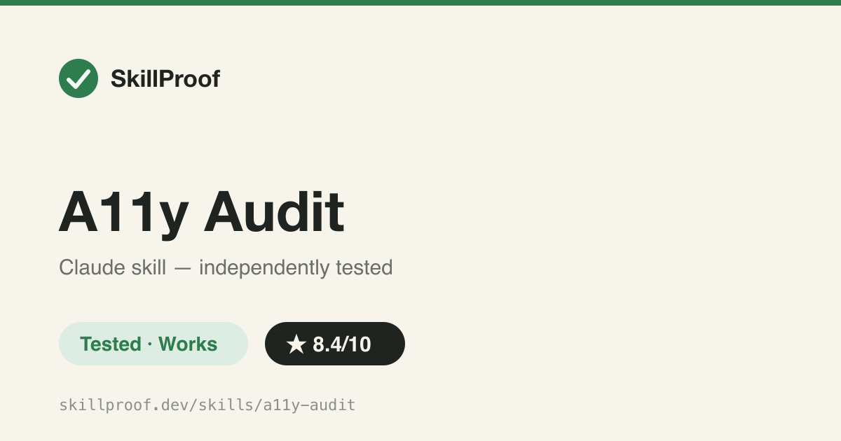 A11y Audit — WCAG 2.2 AA/AAA audit with measured contrast ratios and criterion-referenced fixes