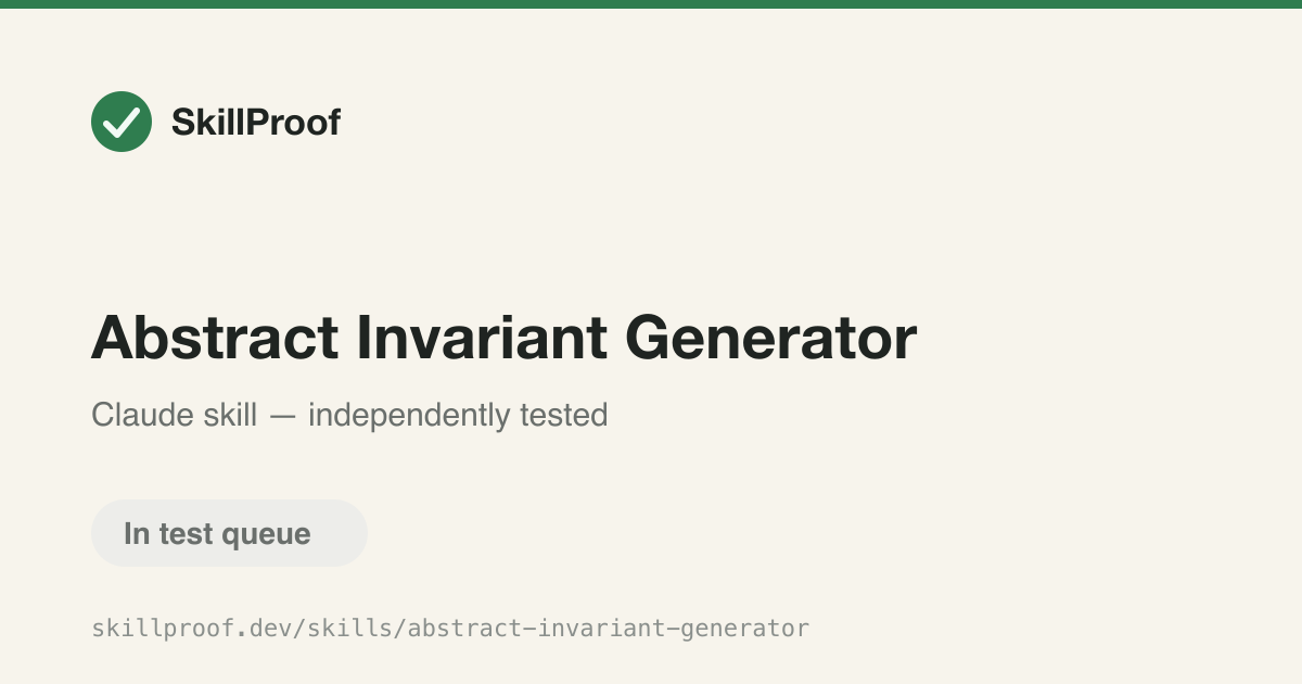 Abstract Invariant Generator — Infers loop invariants and pre/postconditions for formal verification in Dafny or Coq.