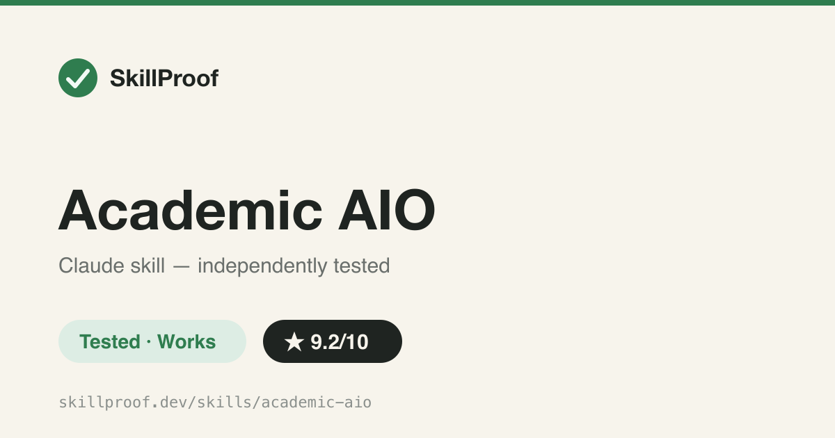 Academic AIO — Audits medical-AI papers for AI-search discoverability, with a pass/fail checker