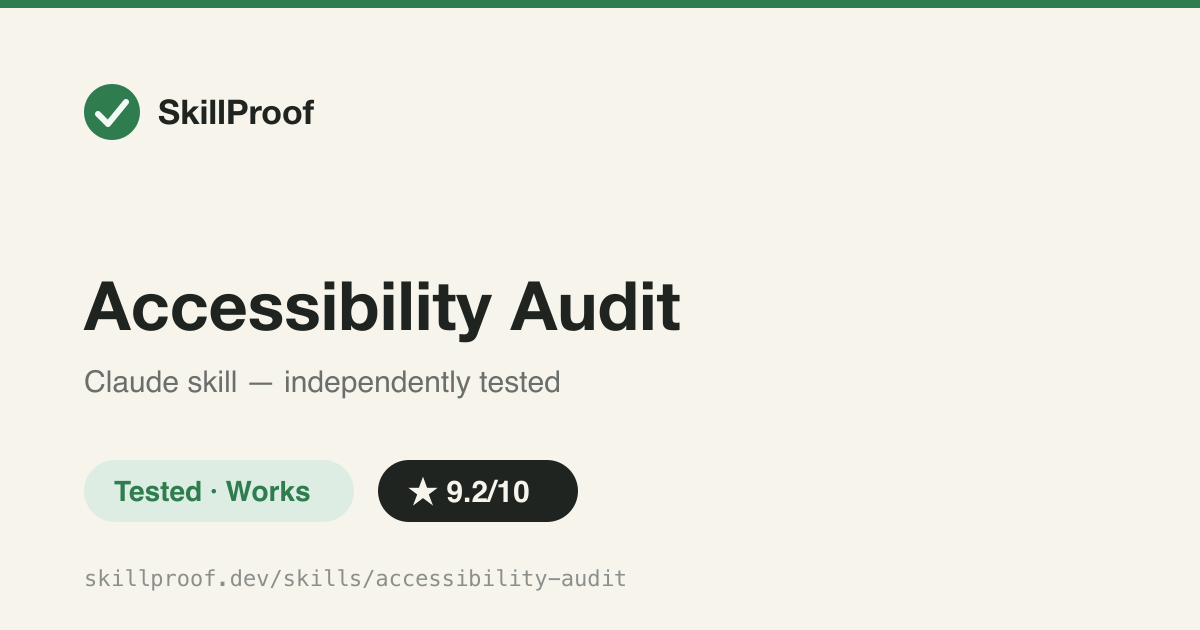 Accessibility Audit — WCAG 2.1 AA audit across all 4 principles with P0-P3 severity and a remediation plan