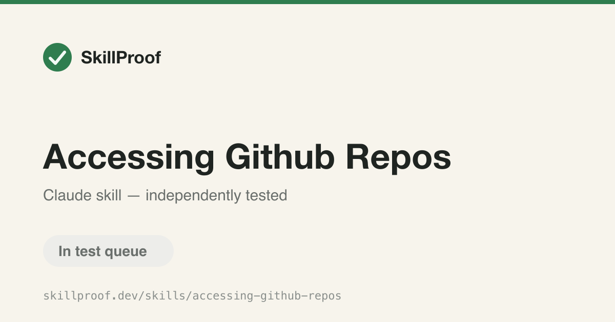 Accessing Github Repos — Accesses GitHub repos via REST API and credential detection when git clone fails.
