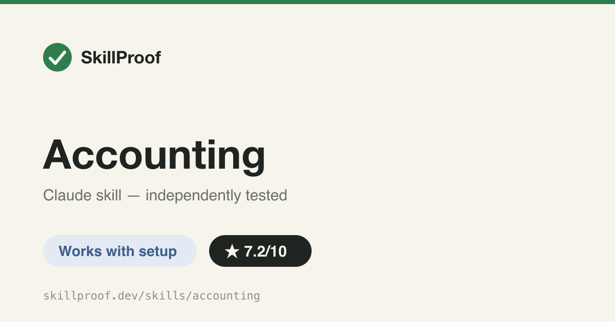 Accounting — Solid bootstrapped-founder bookkeeping playbook, buried under a MANDATORY coding-workflow preamble it can't actually satisfy standalone.