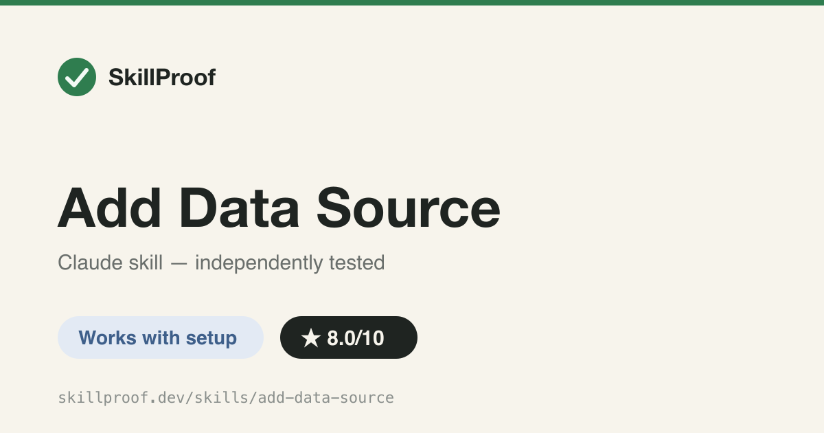 Add Data Source — Guides adding a data source or connector to a Power Apps Canvas App, then verifies via MCP