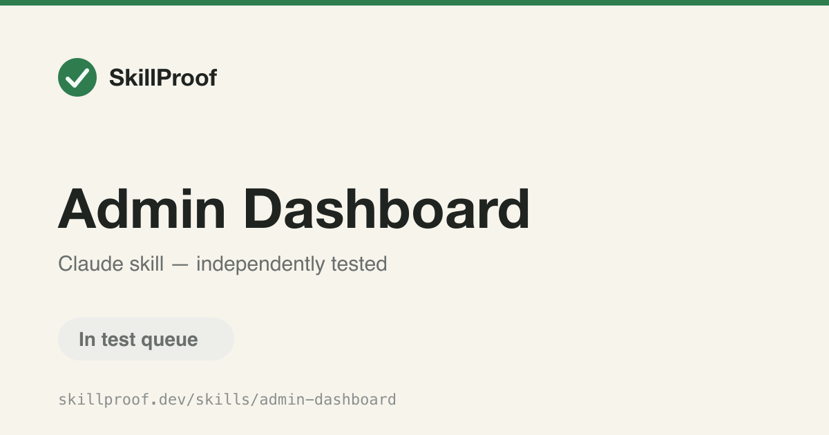 Admin Dashboard — Extends the admin dashboard with new tabs, metrics, and monitoring features.