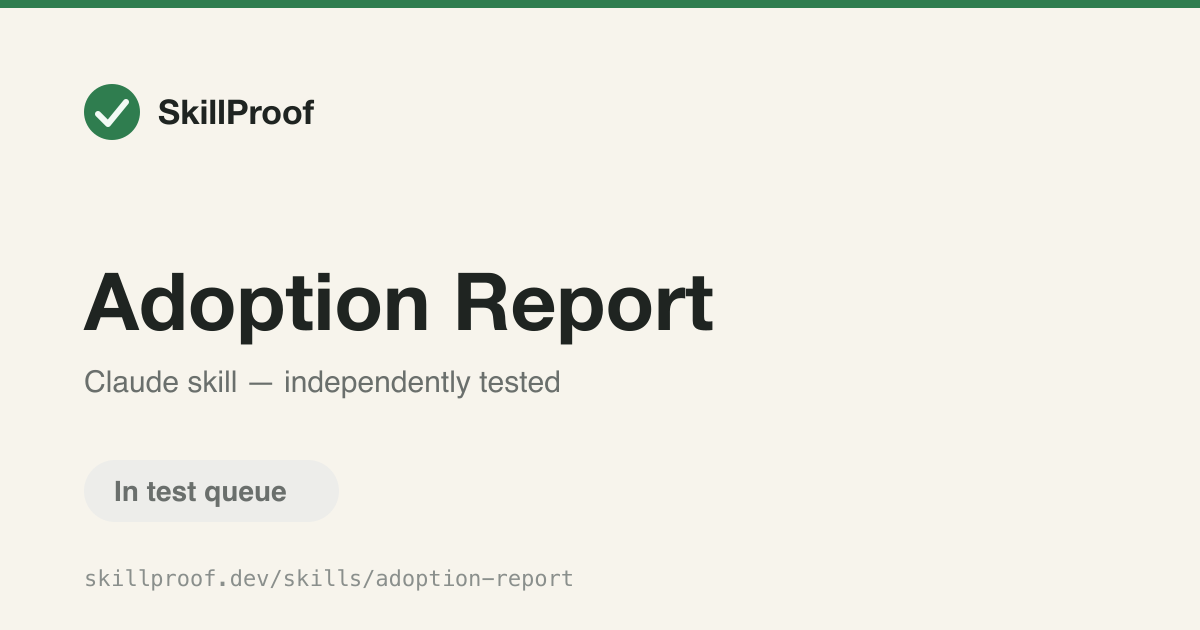 Adoption Report — Report on design system adoption across teams, separating coverage from actual usage.