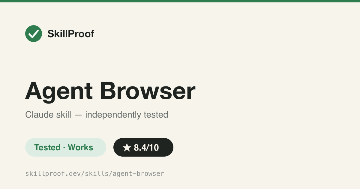 Agent Browser — CLI cheat-sheet for scripted Playwright browser automation: navigate, fill, screenshot, extract