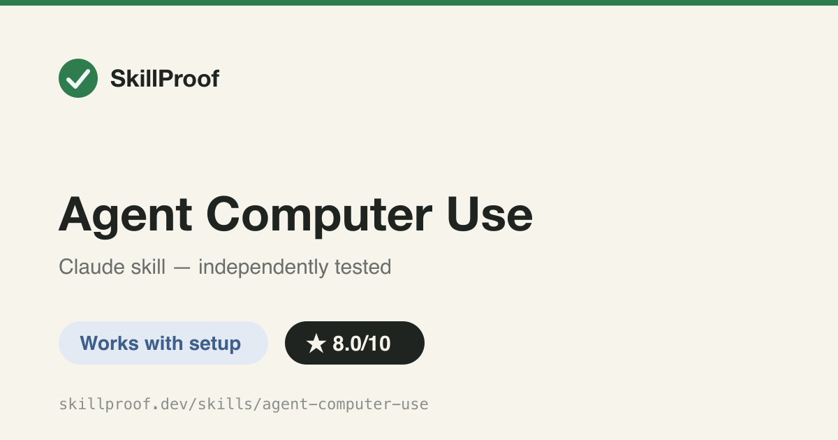 Agent Computer Use — Drive any desktop app from the terminal via the agent-cu CLI (snapshot/click/type)