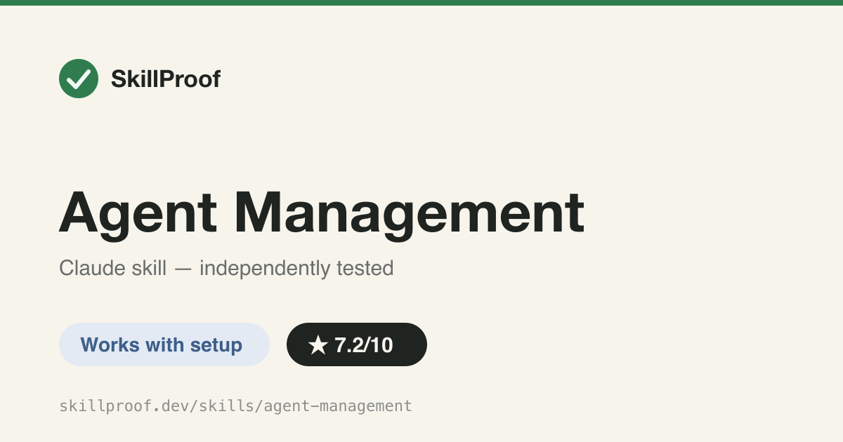 Agent Management — Wraps the ai-devkit CLI to list, start, assign, and stop multi-agent workers.