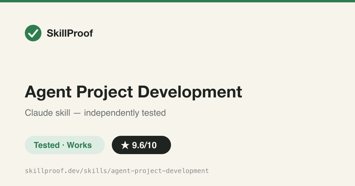Agent Project Development — Decision-tree methodology for scoping LLM pipeline projects: task-model fit, staged architecture, cost math.
