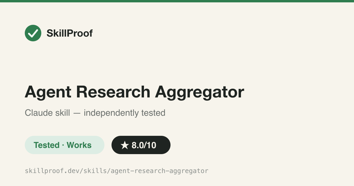 Agent Research Aggregator — Scans AI agent cache logs and formats them into PaperOrchestra idea.md + experimental_log.md