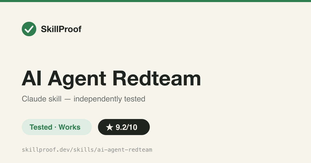 AI Agent Redteam — Red-team LLM agents: prompt injection, MCP poisoning, memory poisoning, multi-turn jailbreaks
