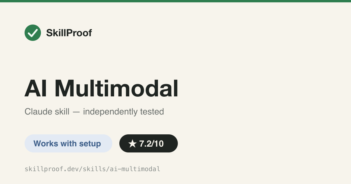 AI Multimodal — Gemini-powered audio/image/video/PDF analysis + image gen via batch scripts
