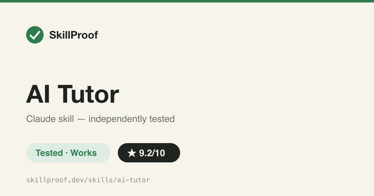AI Tutor — Turns dense AI/ML concepts into plain-English, narrative explanations pitched to the right audience.