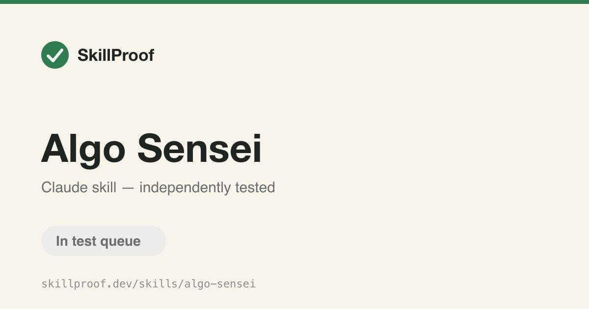 Algo Sensei — Acts as a DSA and LeetCode mentor with hints, code reviews, and mock interviews.