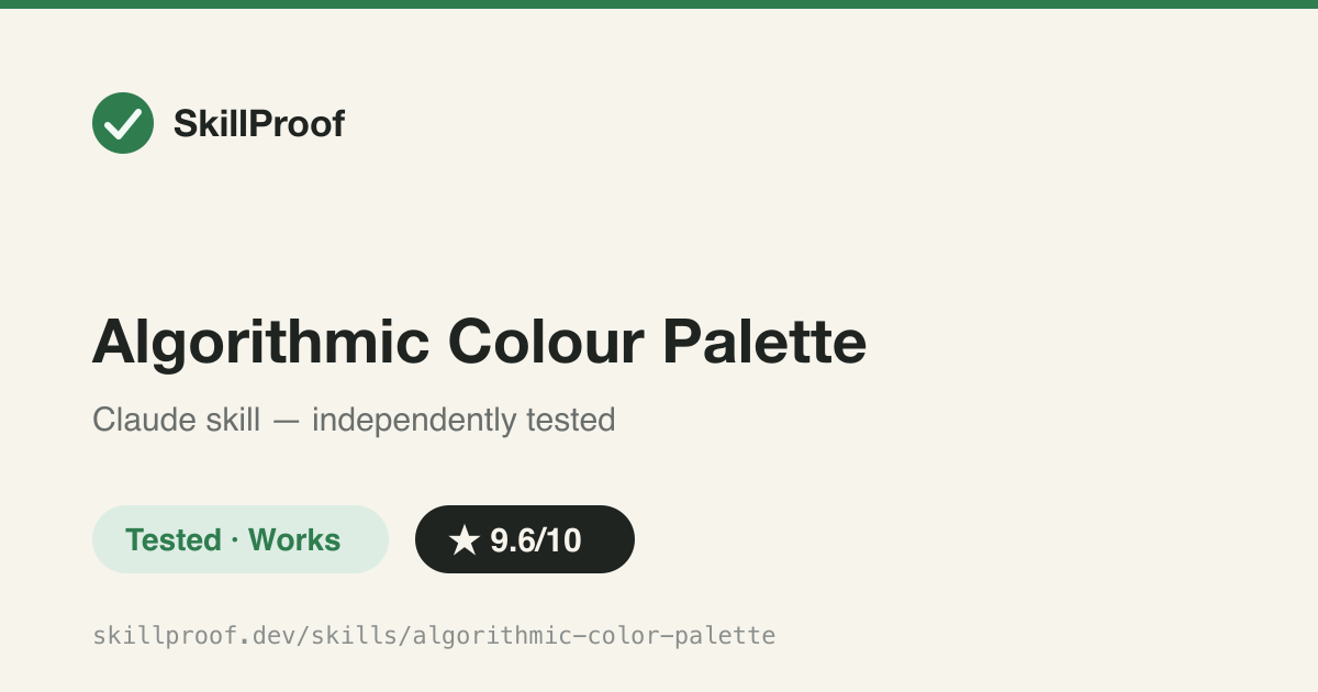 Algorithmic Colour Palette — Derives hover/active/tint/grey/semantic tokens from one brand hex via fixed HSL formulas.