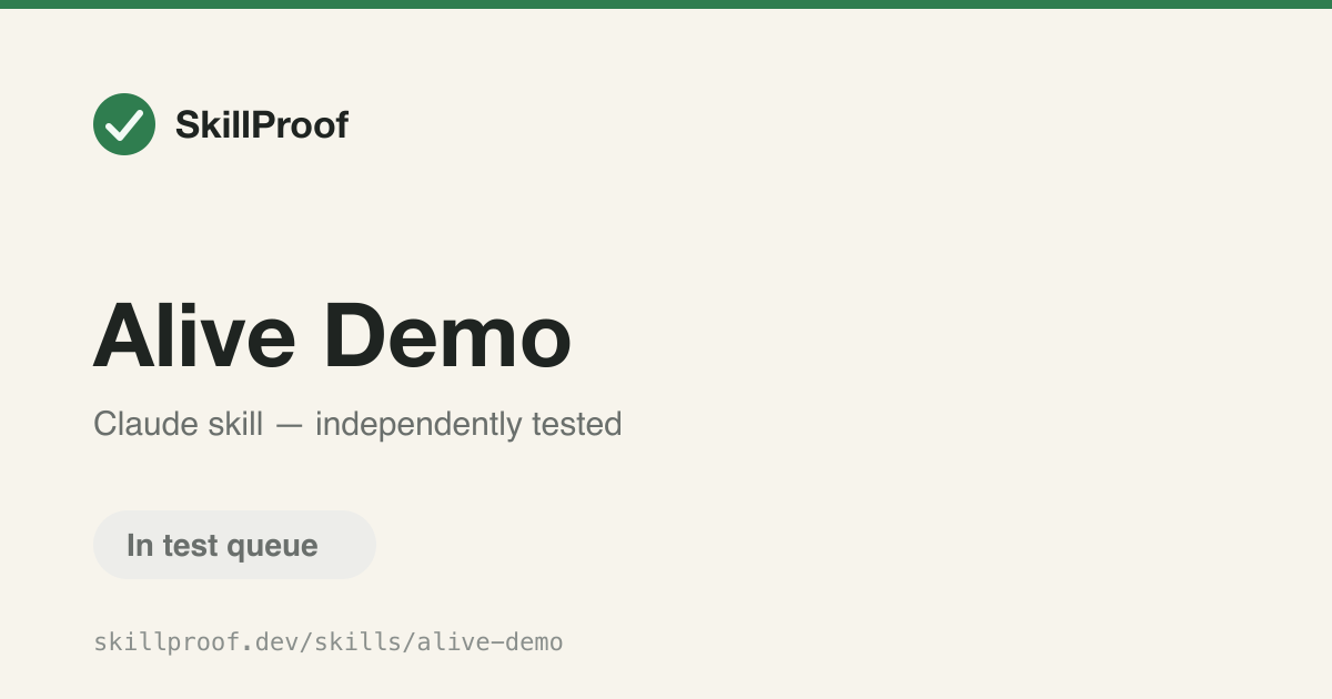 Alive Demo — Generate a lived-in demo persona world from a text description or preset.