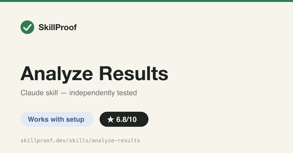 Analyze Results — Computes statistics and comparison tables from ML experiment results.