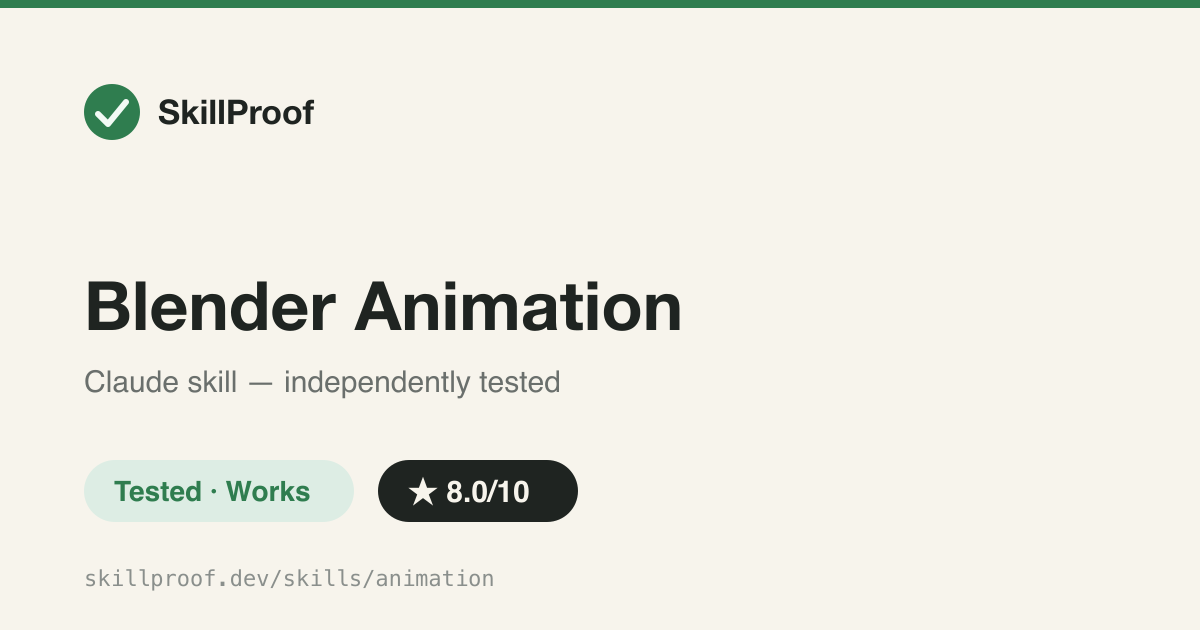 Blender Animation — Game-ready Blender cycles: 30fps, no scale keys, NLA strip, clean export