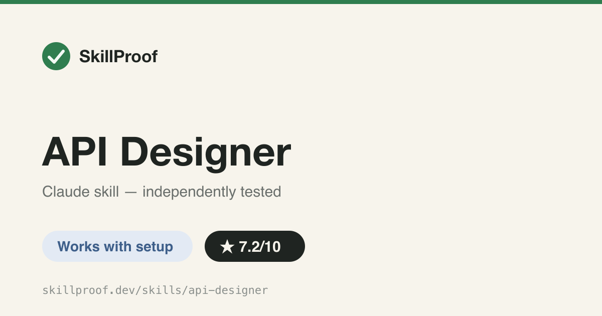 API Designer — Designs REST or GraphQL APIs with resource models, versioning, and error standards.
