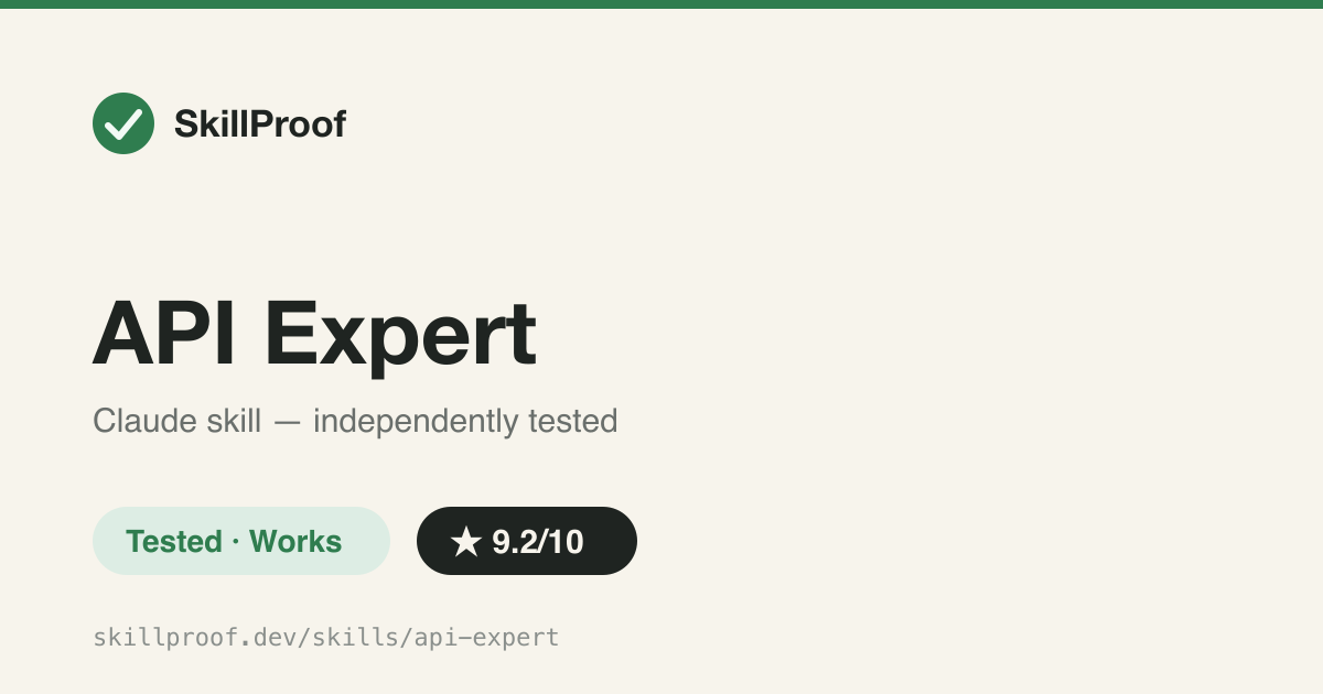 API Expert — REST/GraphQL/gRPC API design playbook with OWASP API Top 10 mitigations, RFC 7807 errors, and TDD-first endpoint patterns.