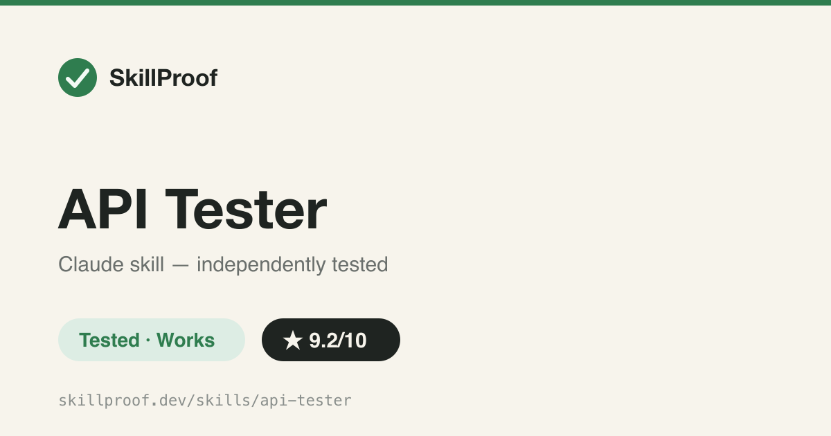 API Tester — Generates API tests from real OpenAPI + route code, never guesses status codes
