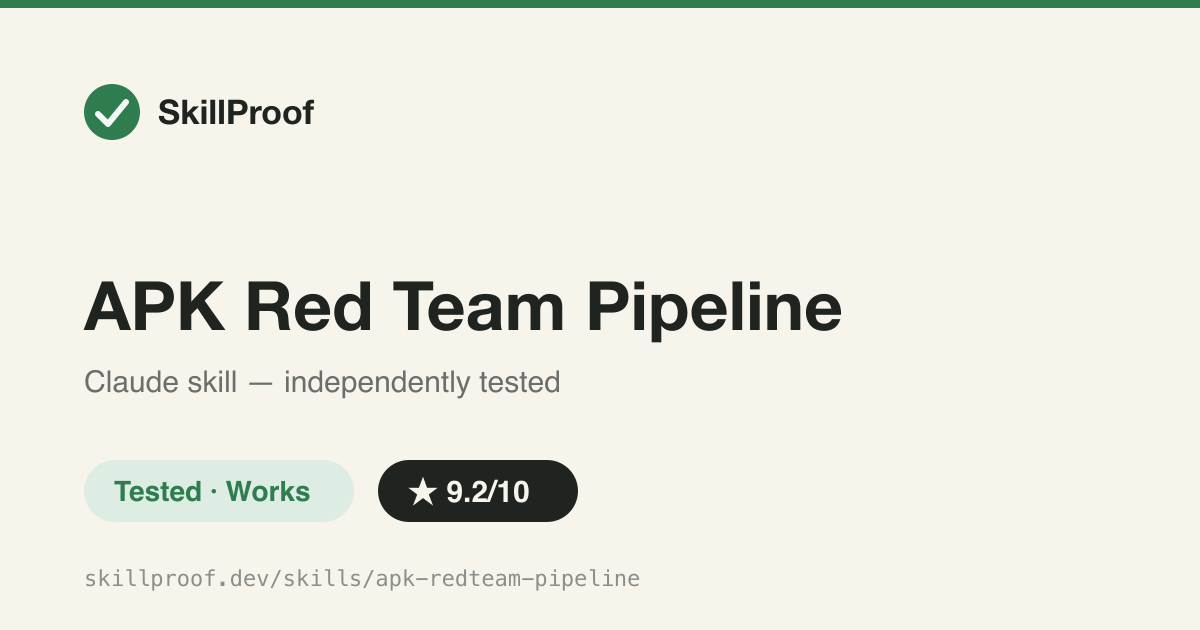 APK Red Team Pipeline — End-to-end Android APK acquisition, decompile, and secret-extraction pipeline for authorized red-team work.