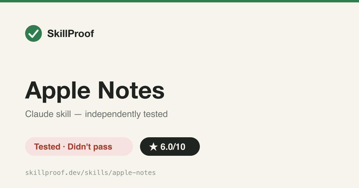 Apple Notes — CLI-driven Apple Notes management via the memo tool, but note creation is interactive-only