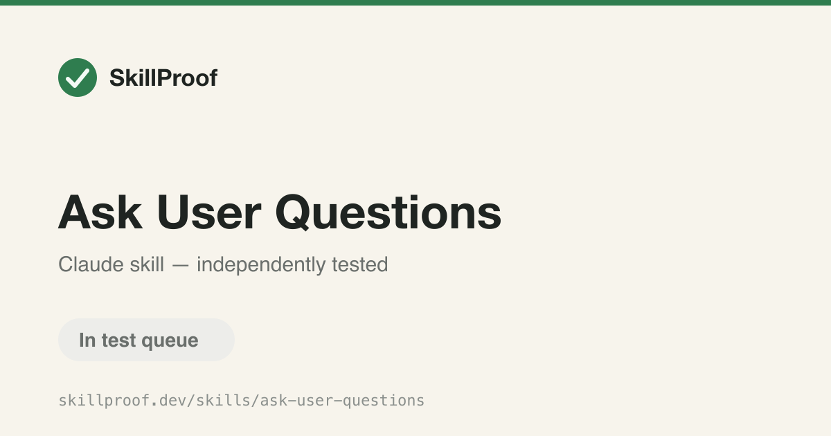 Ask User Questions — Ask the user clarifying questions through an interactive terminal UI instead of guessing.