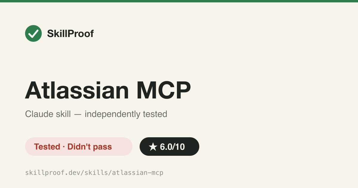 Atlassian MCP — Manages Jira issues and Confluence pages through the Atlassian MCP integration.