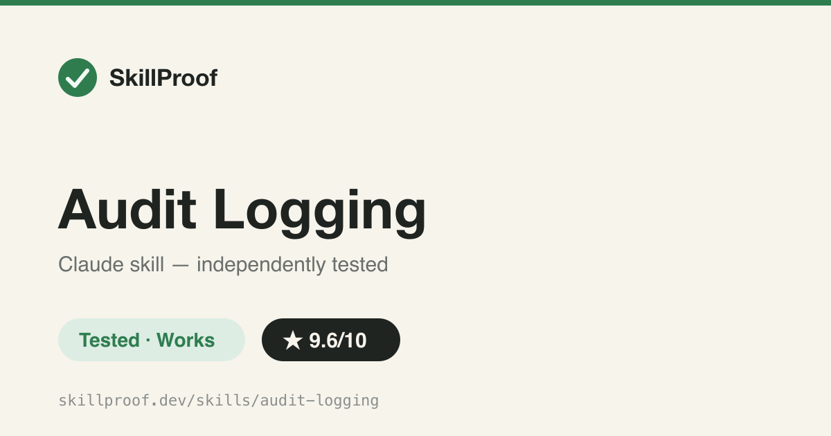 Audit Logging — Reference playbook for centralized audit logging, SIEM forwarding, and compliance log retention.