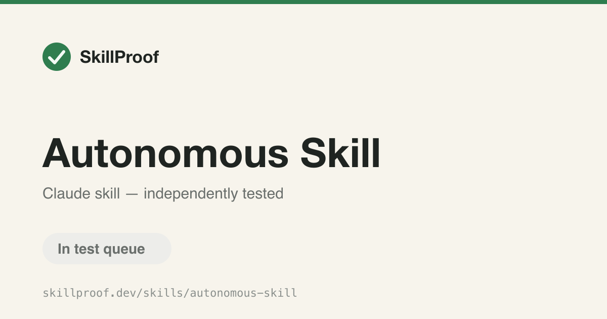 Autonomous Skill — Tracks resumable, multi-session work across Codex sessions with .autonomous/ state.