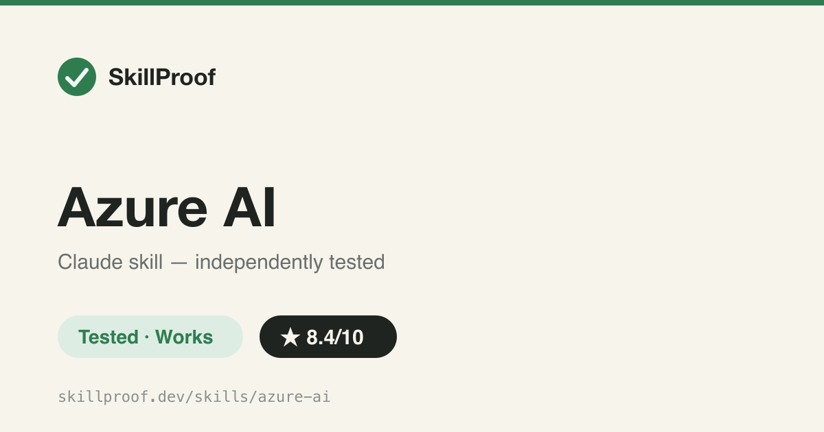 Azure AI — Azure AI Search/Speech/OpenAI router with condensed per-language SDK cheatsheets