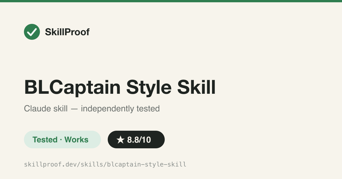 BLCaptain Style Skill — Deterministic engine turning Chinese content into Xiaohongshu/WeChat card decks