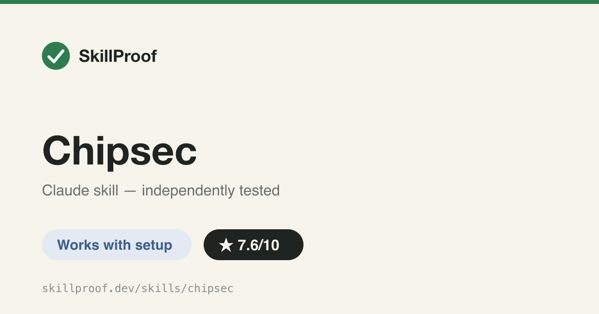 Chipsec — Static UEFI/BIOS firmware analysis via Intel chipsec: scan dumps for known rootkits