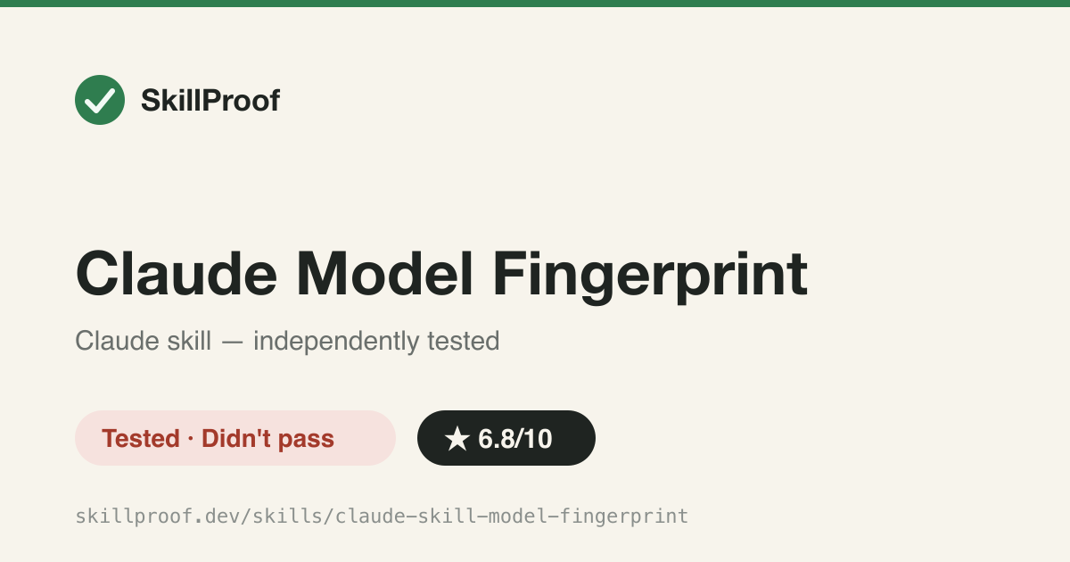 Claude Model Fingerprint — Fake-Claude API detector whose 4.6-era answer keys misjudge newer models