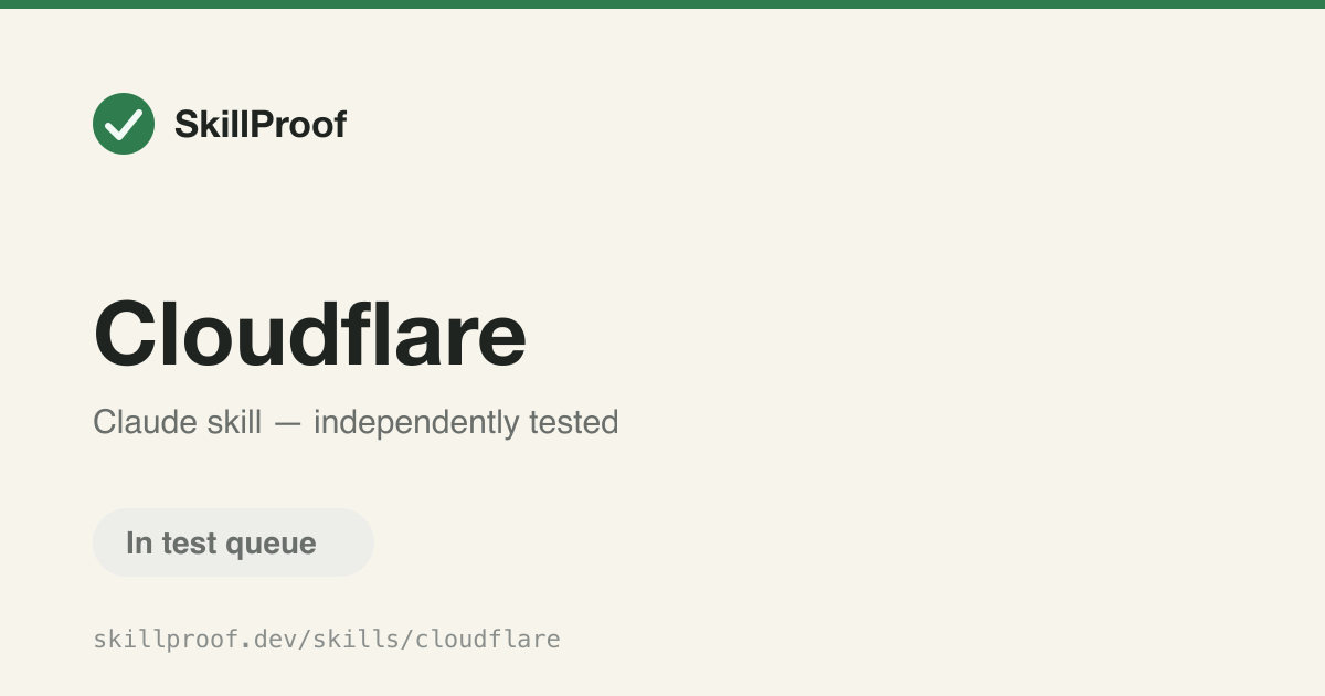 Cloudflare — Deploys a Vibes app to Cloudflare Workers through the Deploy API.