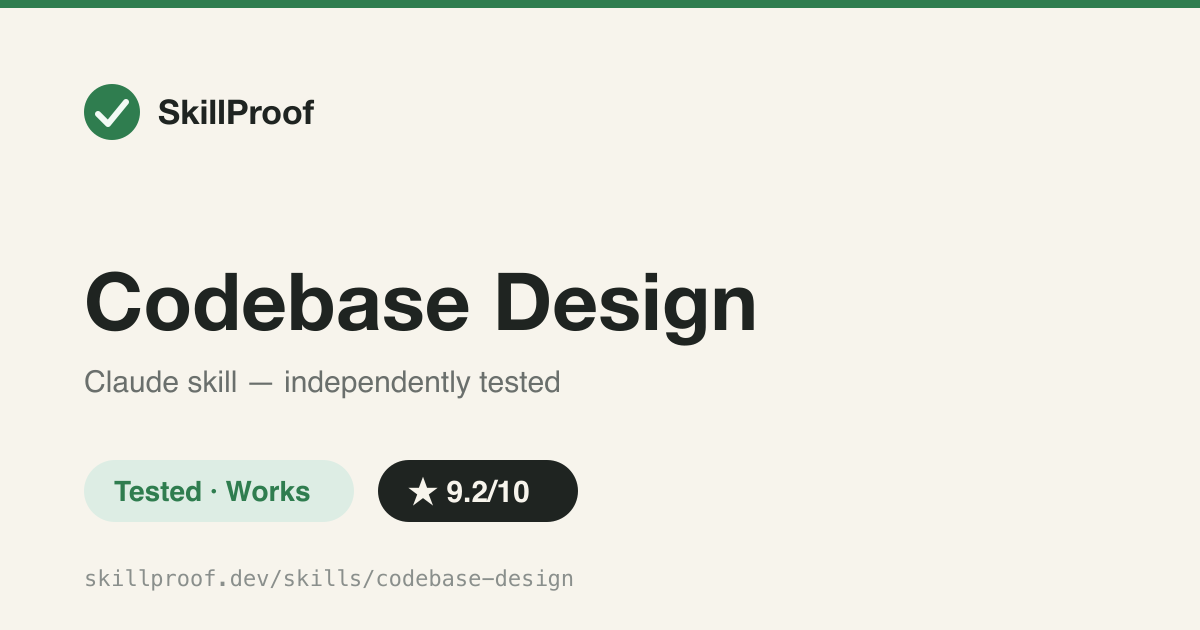 Codebase Design — Shared vocabulary for designing deep modules: interfaces, seams, adapters, testability