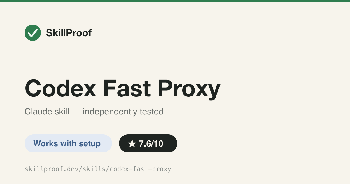 Codex Fast Proxy — Local auth-split proxy that gives OpenAI Codex App priority (Fast) tier on third