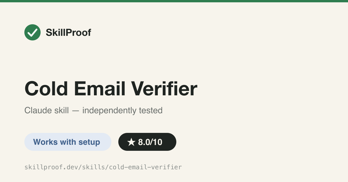 Cold Email Verifier — Guesses corporate email permutations from a lead CSV and verifies deliverability