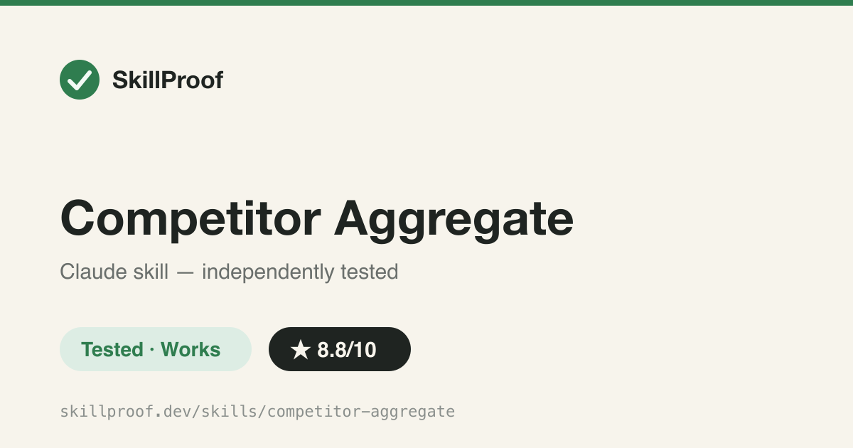 Competitor Aggregate — Synthesize per-competitor research files into one canonical, locked threat matri