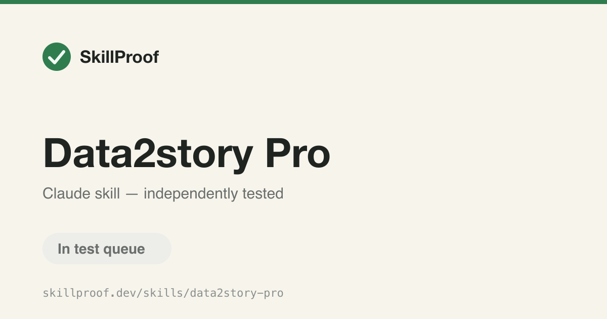 Data2story Pro — Turns a dataset into a published multimedia data story using a multi-agent newsroom.