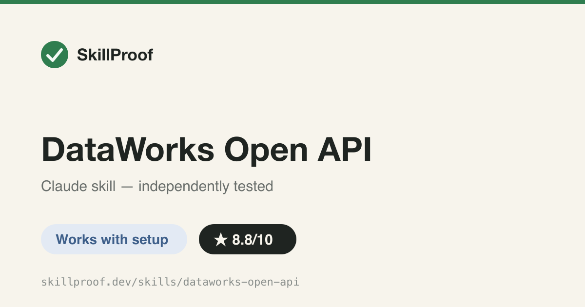 DataWorks Open API — Discovers DataWorks APIs live from Alibaba Cloud instead of hardcoding a list