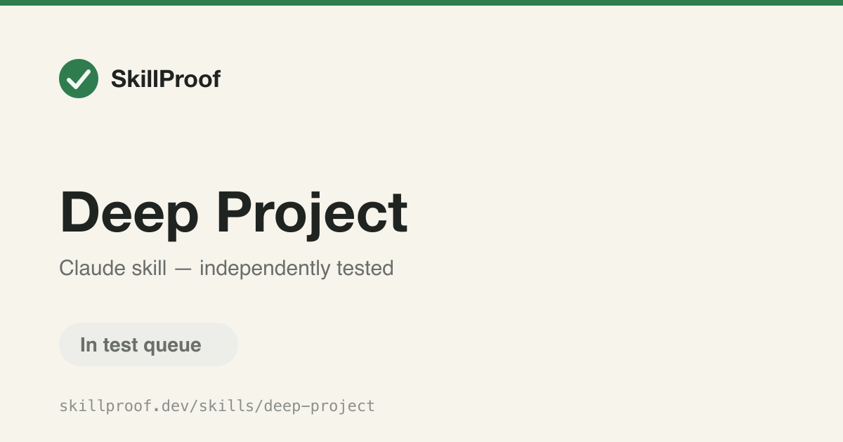 Deep Project — Breaks vague project requirements into well-scoped planning units for deep-plan.