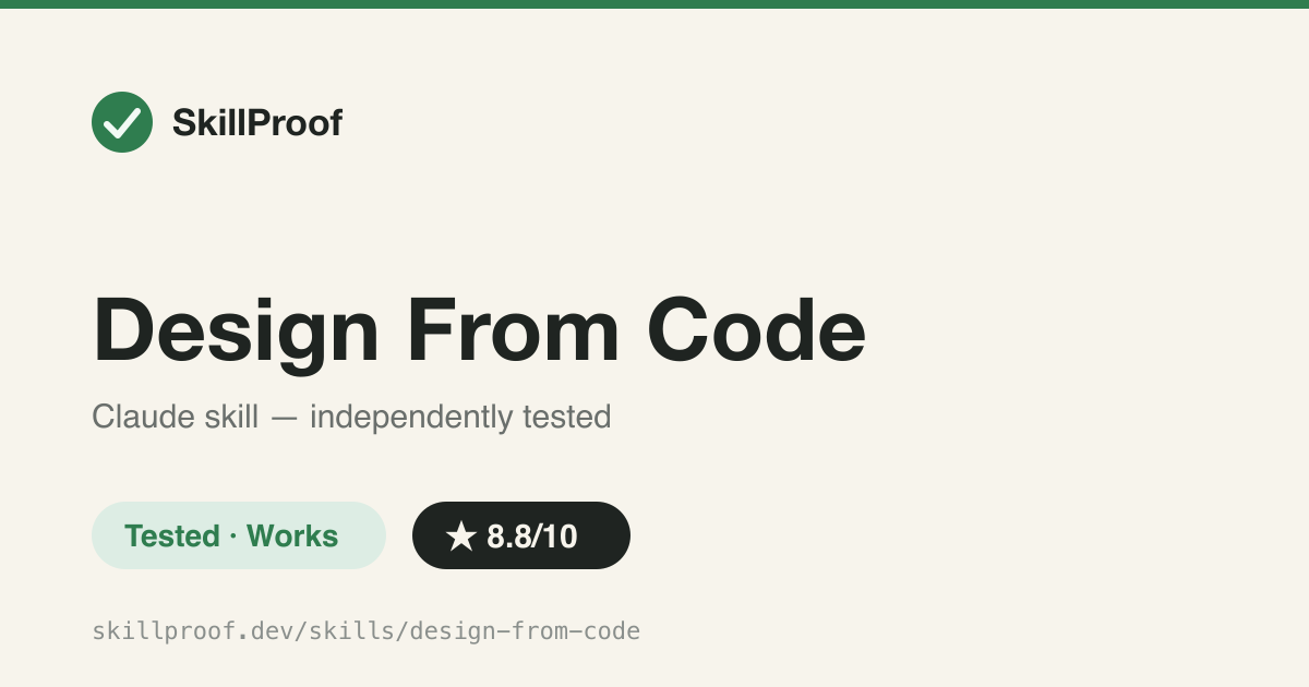 Design From Code — Reads real component source, then designs pixel-faithful HTML mockups