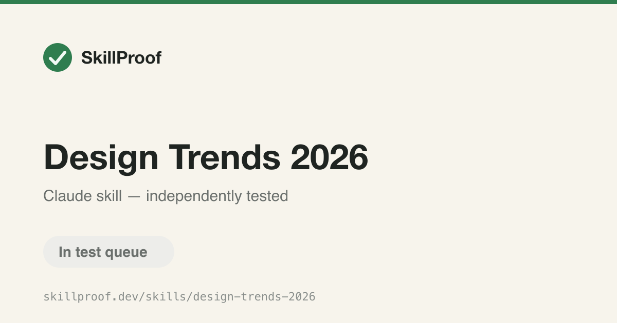 Design Trends 2026 — Applies 2026's top graphic design trends to a brand identity or creative brief.