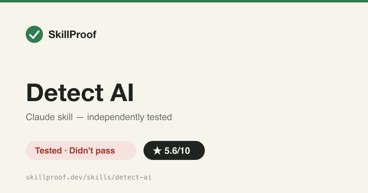 Detect AI — AI-content scorer that requires a paid HumanizerAI subscription to return anything.