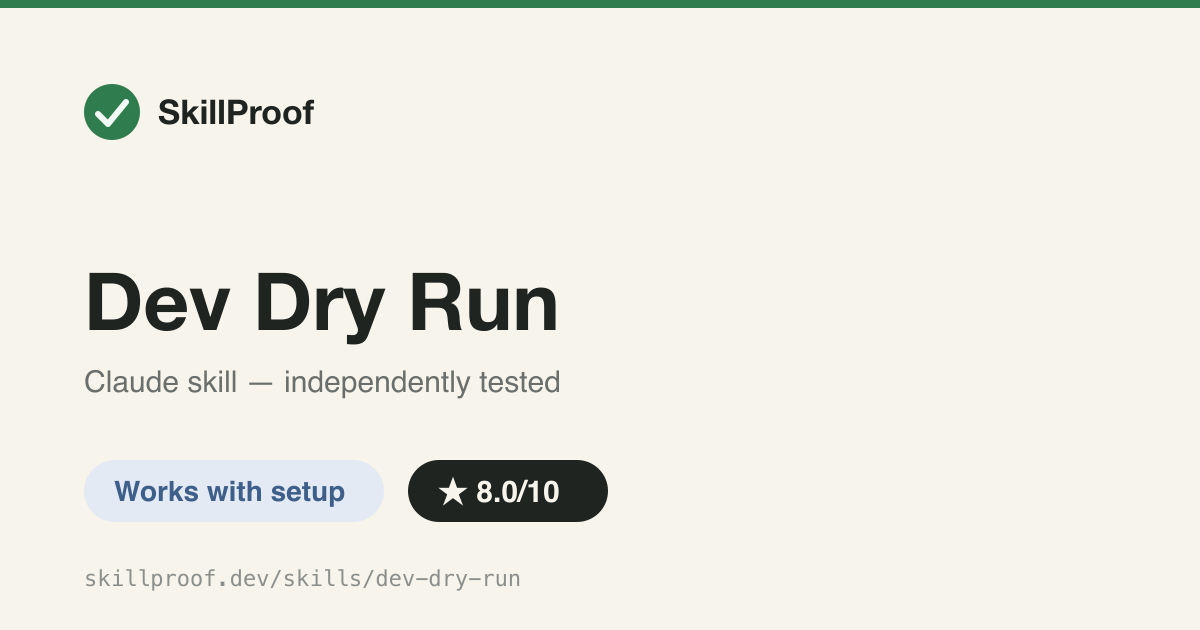 Dev Dry Run — Smoke-tests the harness-evolver pipeline offline (syntax/argparse/cross-ref) or online with a mock agent.