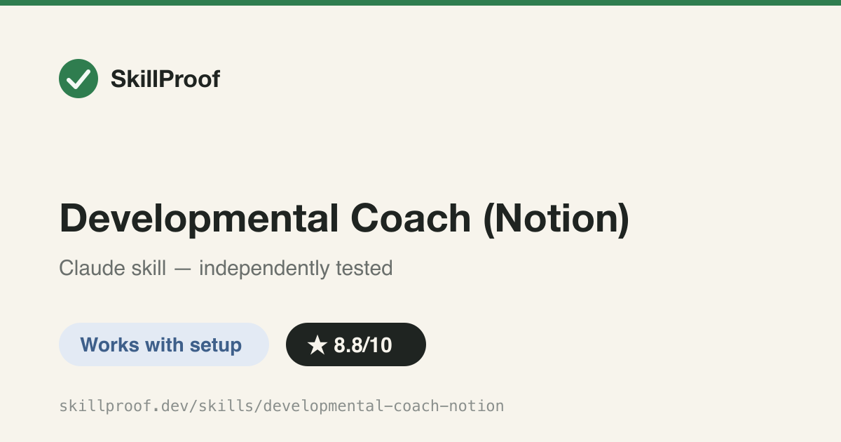 Developmental Coach (Notion) — Integral/meta-reflection coaching persona that saves session notes to a Notion database on request